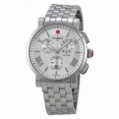 MICHELE WOMEN'S STEEL BRACELET & CASE SWISS QUARTZ WATCH MWW01K000102