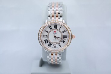 MICHELE SEREIN 16 TWO TONE ROSE CUSTOM DIAMOND ENCRUSTED WATCH REF:MWW21B000048