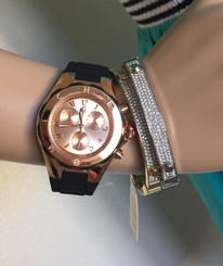 NWT MICHELE JELLY BEAN ROSE Gold/ BLACK MWW12F000035
