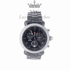 Michele Watch - CSX Chronograph Diamond - Black Ceramic- MWW03N000003