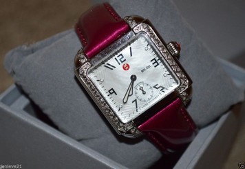 NEW Michele Women's Berry Milou 66 Diamonds .30ct Watch MWW15A000085 $1675 NIB