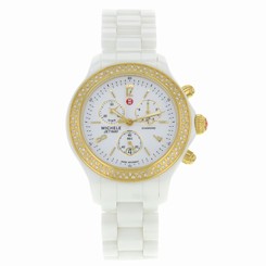 Michele Jetway MWW17B000007 Ceramic Chronograph Quartz Ladies Watch 99945440040