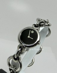 Womens Swiss Movado Circlo 0606487 Museum Dial Stainless Steel Bracelet Watch