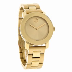 Movado Bold Ladies Gold Tone Bracelet Swiss Quartz Watch 3600085 885997026444