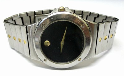 Men's AUTHENTIC MOVADO MUSEUM SPORTS EDITION STAINLESS STEEL TWO-TONE Watch