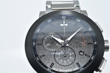 Movado 0606792 Men's Museum Black Stainless-Steel Swiss Quartz Watch