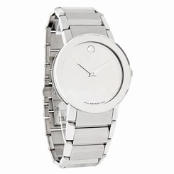 Movado Sapphire Mens XL 38mm Mirror Dial Swiss Quartz Watch 0606093