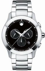 Movado Masino 0607037 Black Dial Stainless Steel Men's Watch