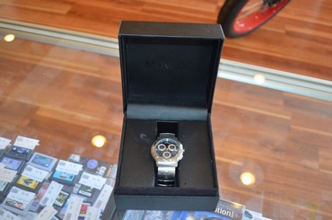 Men's Movado 0605825 SL Chronograph Blue Dial Stainless Steel Watch