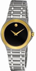 Movado 0606466 Black Dial Stainless Steel Women's Watch