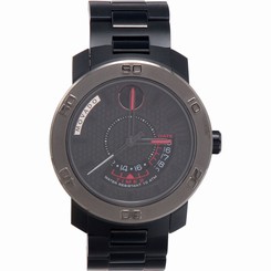 Movado Swiss Bold Black Stainless Steel Bracelet Date Men's Watch 3600384