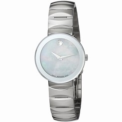 MOVADO WOMEN'S 26MM STEEL BRACELET & CASE QUARTZ MOP DIAL ANALOG WATCH 0607048