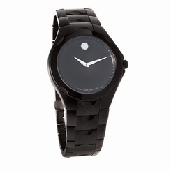 Movado Luno Sport Series Mens Black Museum Dial Swiss Quartz Watch 0606536