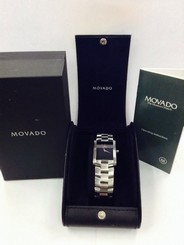 Authentic Movado ELIRO Mens Swiss Made Stainless Steel Quartz 84C1455A Watch