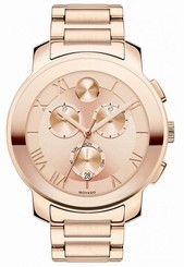 Movado Bold Gold Chronograph Dial 40mm Quartz Women's Watch 3600210