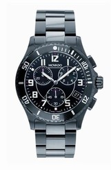NWT Men's Movado 0606066 Junior Sport Chronograph Black PVD Stainless Watch