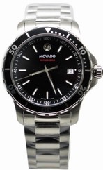 Movado Series 800 2600135 Black Dial Stainless Steel Men's Watch
