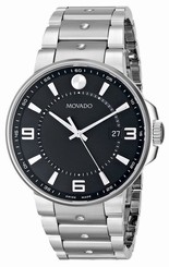 NEW Authentic Movado 0606761 Mens SE Pilot Swiss Watch Black Dial Brand New