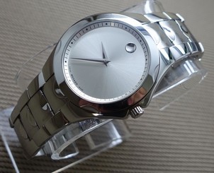 AUTH SWISS MOVADO LUNO SPORT SILVER DIAL MODEL# 0606379 MEN'S WATCH,RETAIL $895