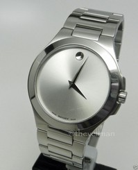 Mens Authentic Swiss 40mm Movado 0606165 Corporate Exclusive Museum Dial Watch