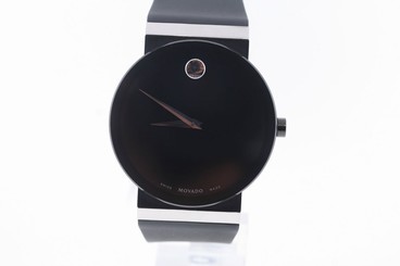 Men's Movado 0606780 Sapphire Synergy Stainless Steel Black Rubber Strap Watch