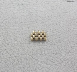 Movado Certa Mens Double Full Link SS 18k GP 17.40mm Model 87.84-866