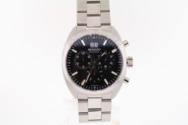Men's Movado 0606476 Datron Chronograph Stainless Steel Black Dial Watch