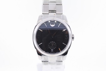 Men's Movado 0606626 Movado LX Stainless Steel Black Dial Watch