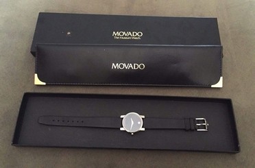 Movado 84.A1.0845 Museum Women's Wrist Watch 7" Leather Band Sapphire Crystal