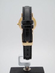 Movado 87.A1.832 Ladies Gold Tone Black Museum Dial Genuine Leather Band Watch