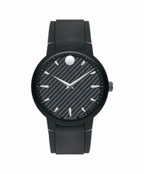 Movado Gravity Black Carbon Fiber Mens Watch 0606849.