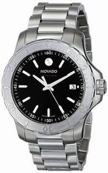 NEW Authentic Movado Mens Swiss Watch 2600115 Black Series 800 Stainless Steel