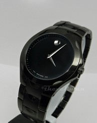 Mens Authentic Swiss Movado Luno Sport Black PVD Ion 0606536 Museum Dial Watch