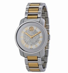Movado Bold 3600256 Silver Dial Two-Tone Stainless Steel Women's Watch