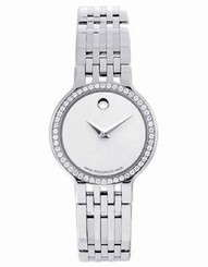 New $2,895 Movado Movado Esperanza 0606072 Stainless Stee Diamonds Ladies Watch