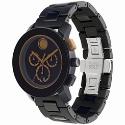 New Movado 3600271 Bold Analog Quartz Watch, Round 43.5mm Case
