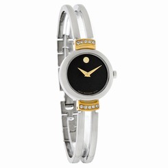 Movado Harmony Ladies Diamond Bangle Two Tone Swiss Quartz Watch 0606240 775924760902