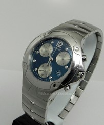 Mens Authentic Swiss Movado SE Sports Edition 0605154 Chronograph Blue Watch 775924290805