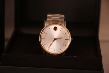 Moved Men's Thin Classic 39.1.20.1209 12652698 Two Tone Stainless Steel Watch