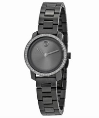Movado Bold 3600226 Grey Dial Grey Ion-Plated Stainless Steel Women's Watch