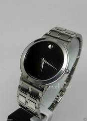 Men's Authentic Swiss Movado Modo 0605742 Museum Dial Stainless Unisex Watch