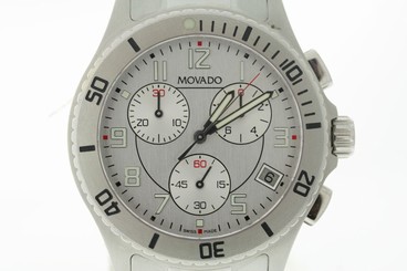 Men's Movado 0605969 Junior Sport Stainless Steel Chronograph Watch