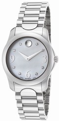 Movado Diamond 0606696 Mother Of Pearl Stainless Steel Women's Watch