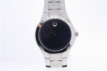 Men's Movado 0606380 LUNO SPORT Stainless Steel Bracelet Blue Dial Watch
