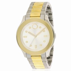 MOVADO WOMEN'S TWO TONE STEEL BRACELET & CASE SWISS QUARTZ WATCH 3600418