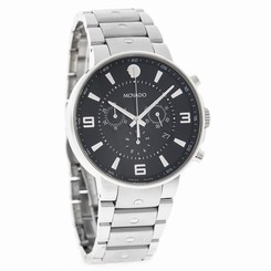 Movado S.E. Pilot Series Mens Back Dial Swiss Chronograph Quartz Watch 0606759 885997092470