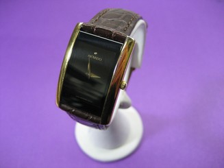 MOVADO SWISS QUARTZ 87.C1.420.2 LADIES WATCH G/P CASE BROWN BULOVA LEATHER STRAP