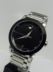 Men's Authentic Swiss Movado 42mm Museum Sport 0606604 Black PVD Stainless Watch