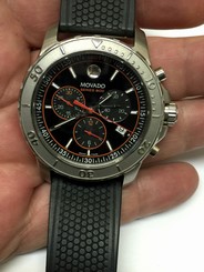 Men's MOVADO 800 SERIES CHRONOGRAPH/DATE/200M WR SWISS Watch -14.14.1195