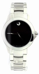 Movado Masino Black Dial Signature Dot Steel Men Watch 0607032- New Arrival Sale
